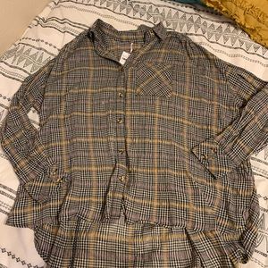 NWT Free People Button Up